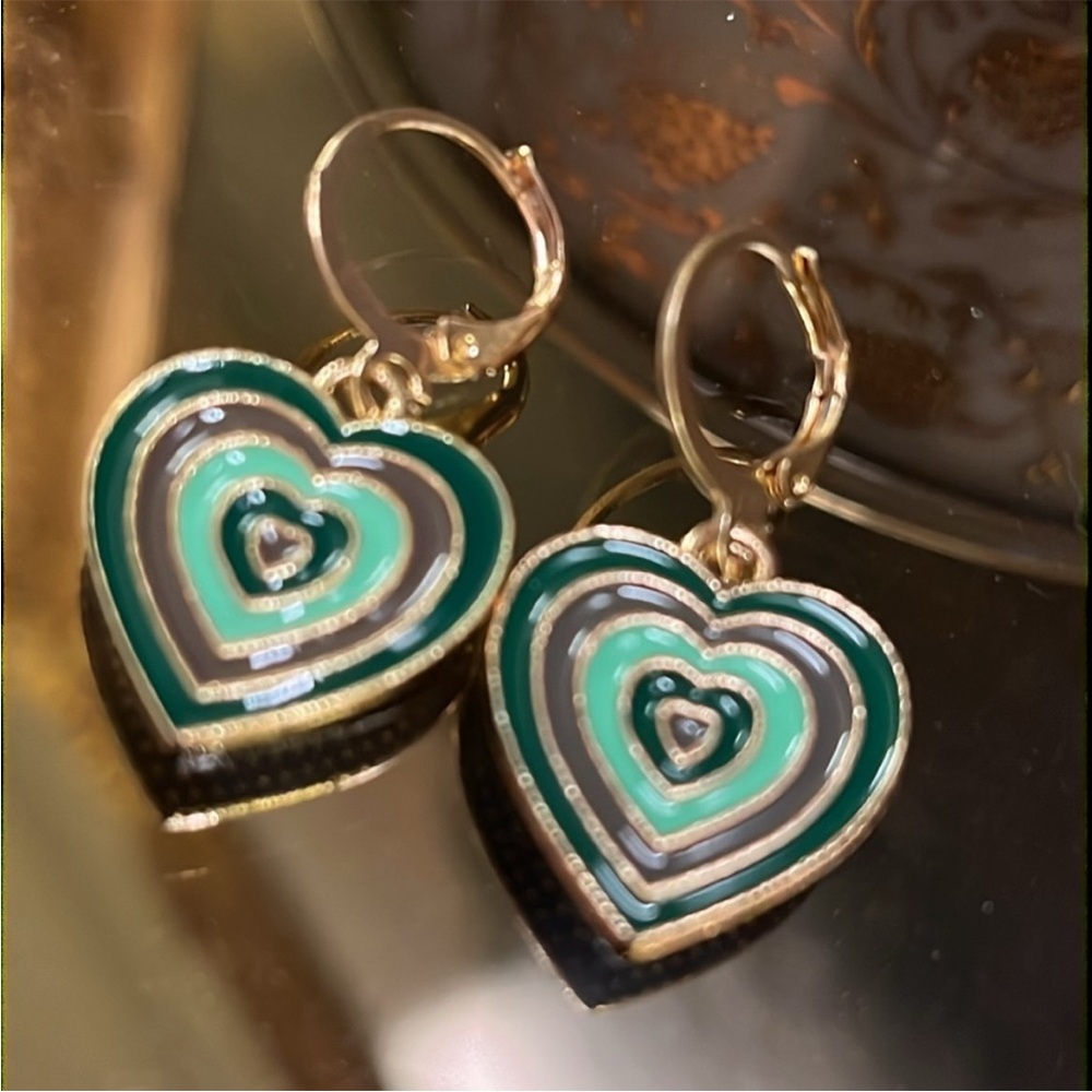 Heart Huggie Hoop Earrings